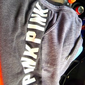 Vs Pink Sweatpants medium